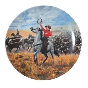 Mort Kunstler Oklahoma! Western Cowboy Decorative Plate